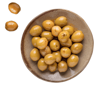 GREEN OLIVES IN MEDITERRANEAN MARINADE