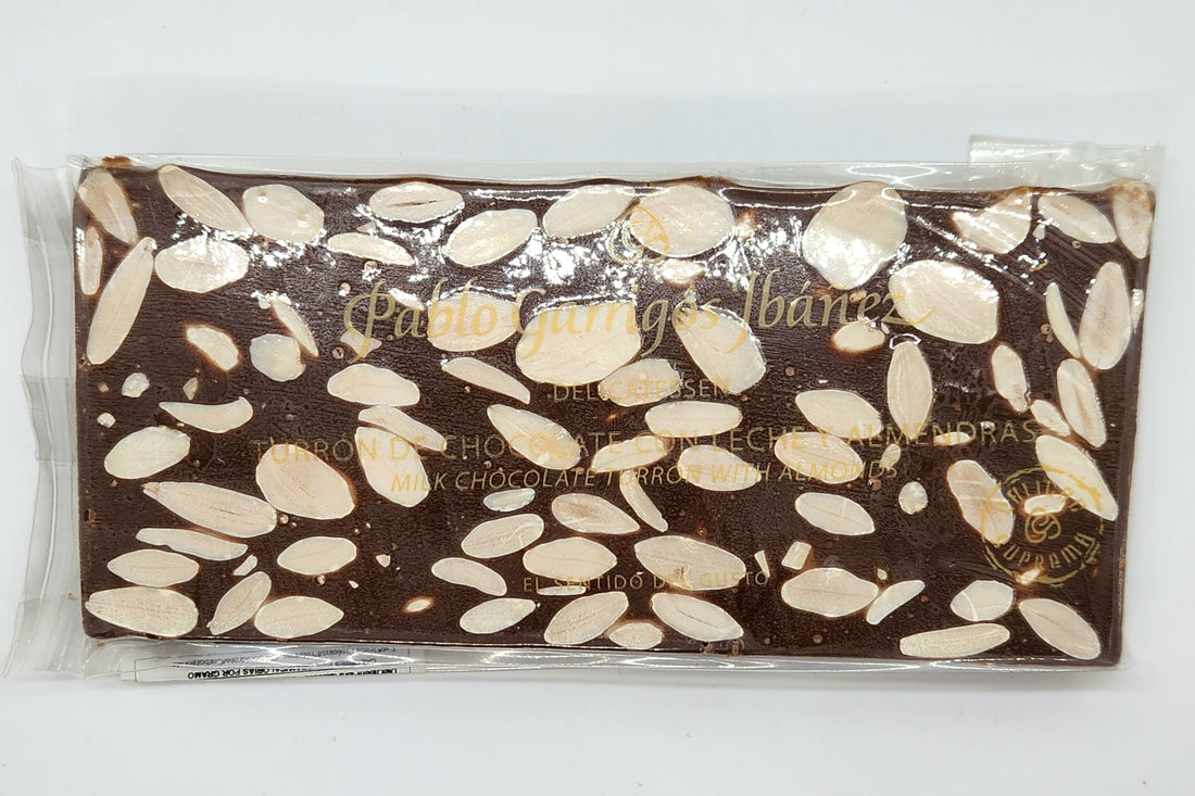 Milk Chocolate Turrón with Almonds