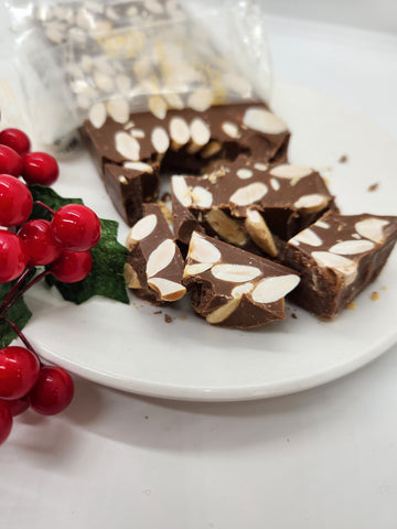 Milk Chocolate Turrón with Almonds