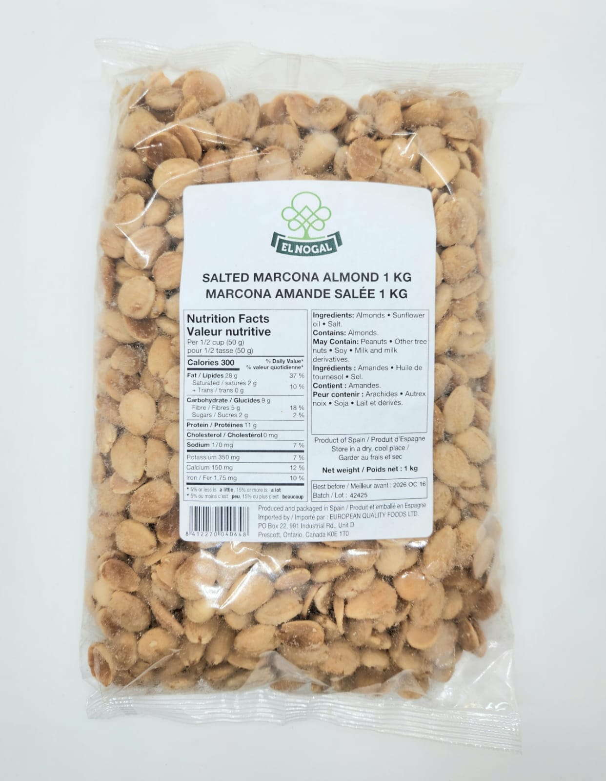 Salted Marcona Almonds (1 kg)