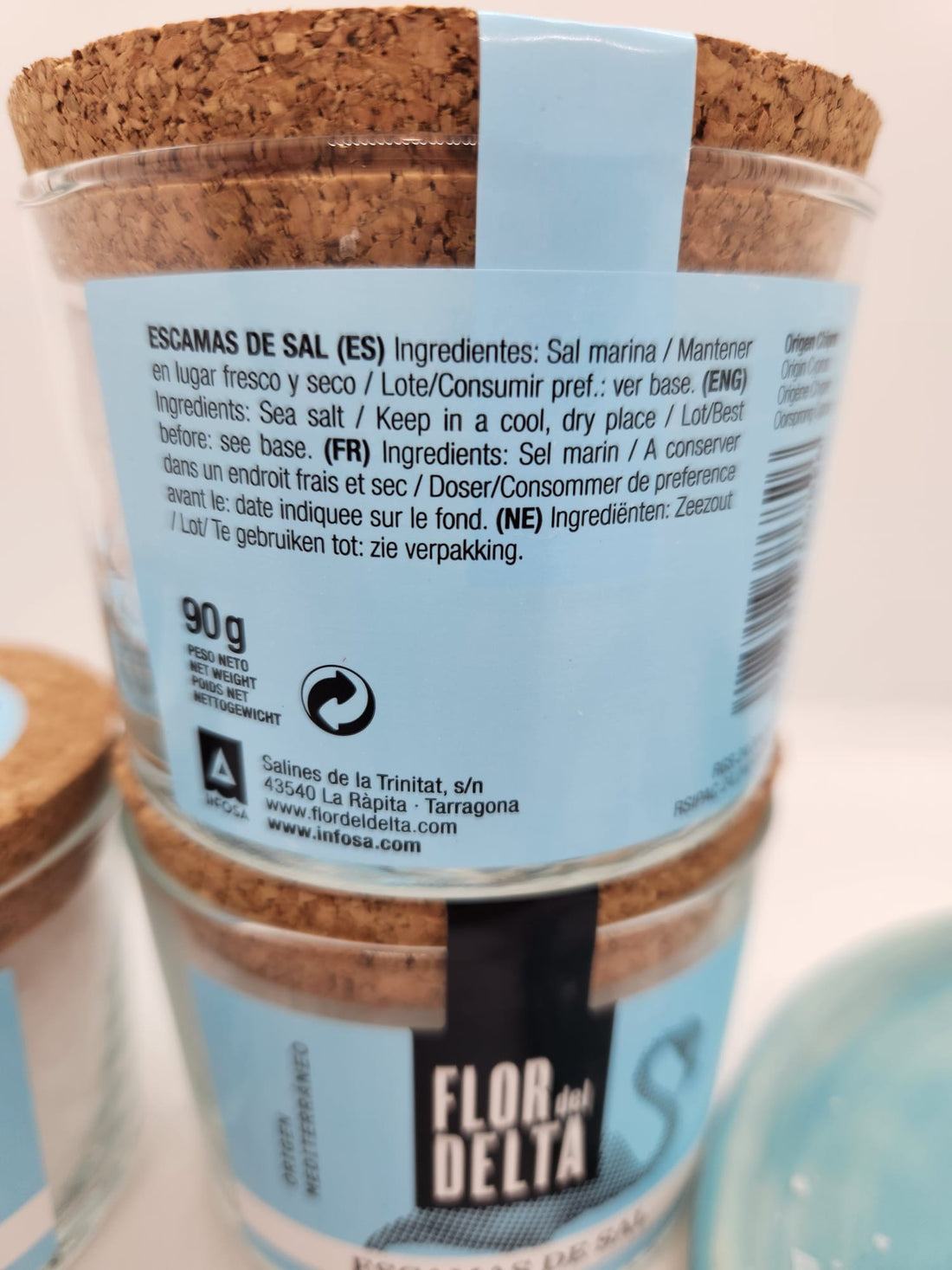 Flor del Delta Mediterranean Natural Sea Salt Flakes Gift Jar