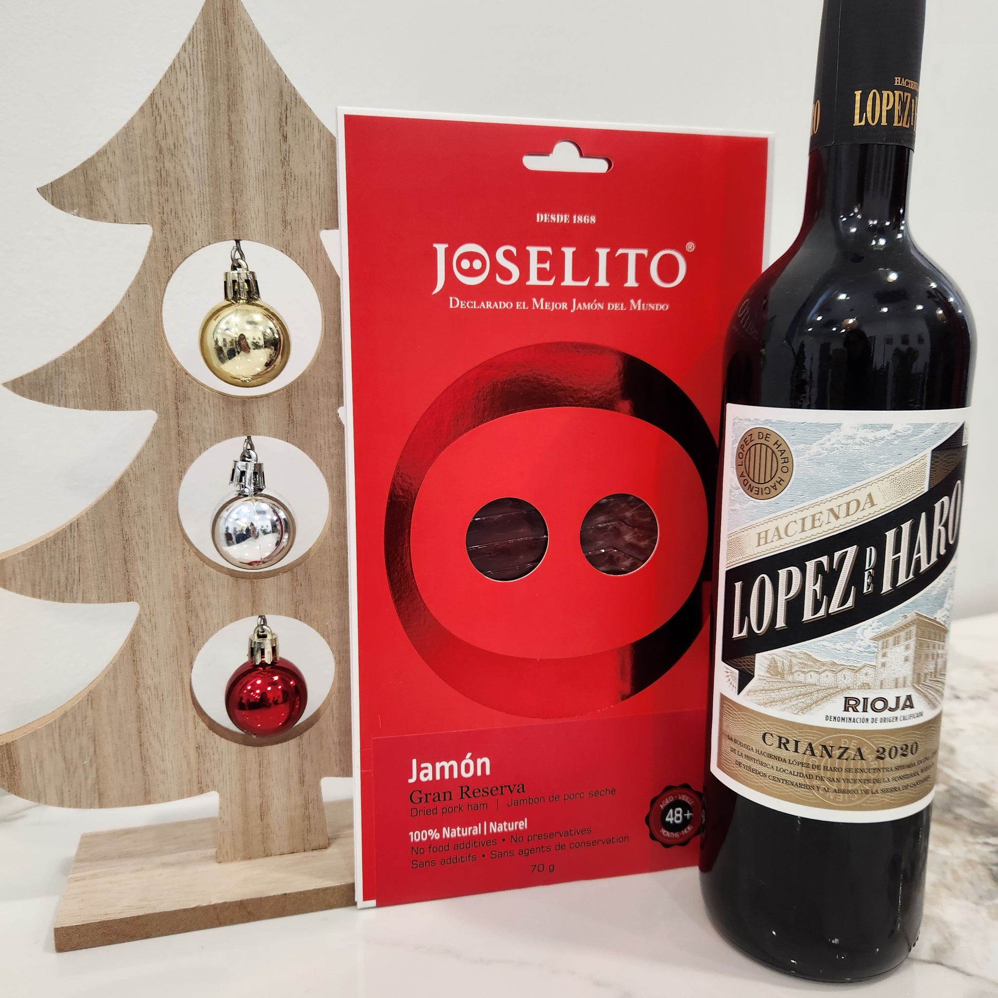 Gift Bundle - Lopez de Haro 2020 Crianza & Jamón Joselito Gran Reserva