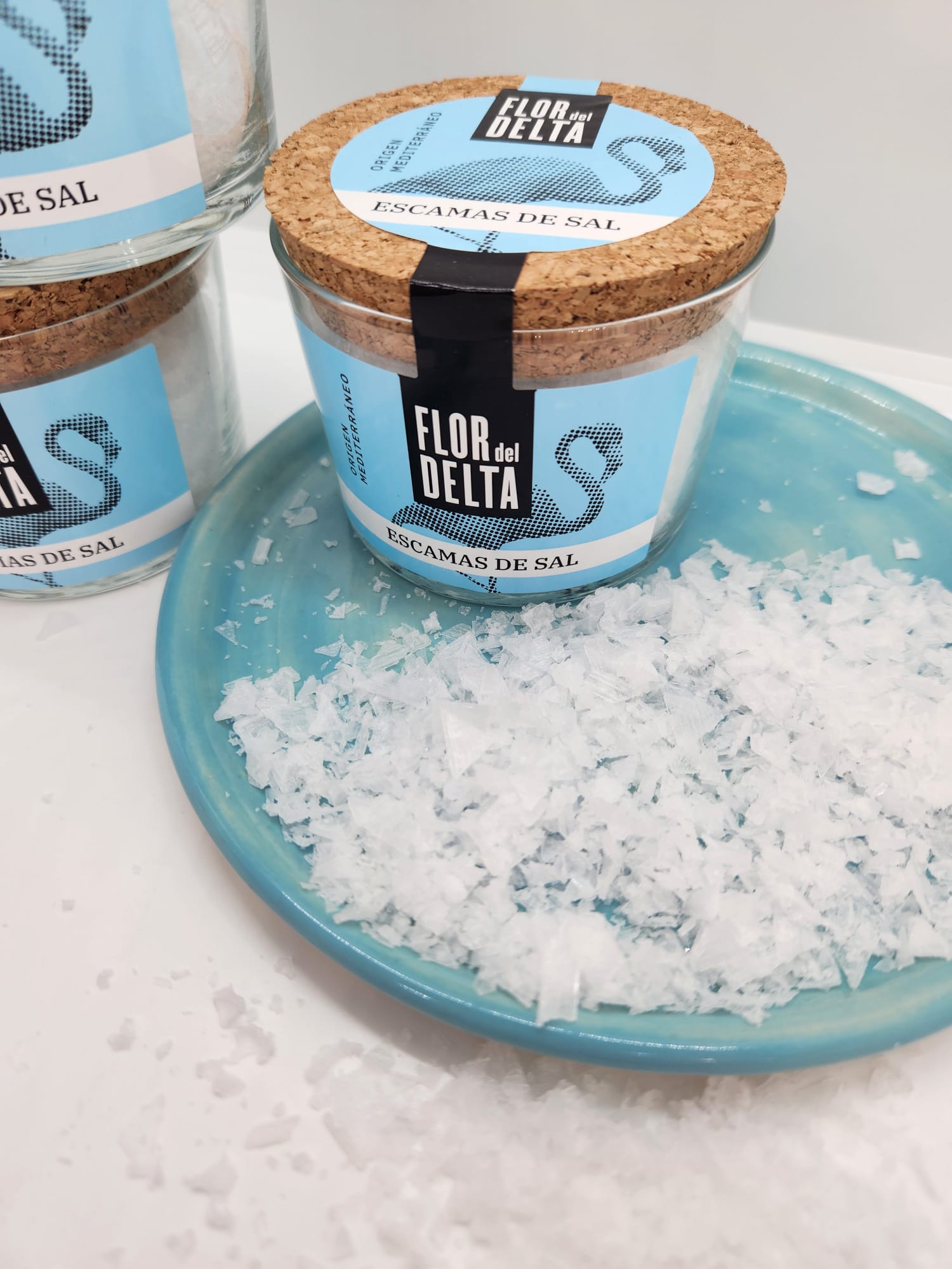 Flor del Delta Mediterranean Natural Sea Salt Flakes Gift Jar